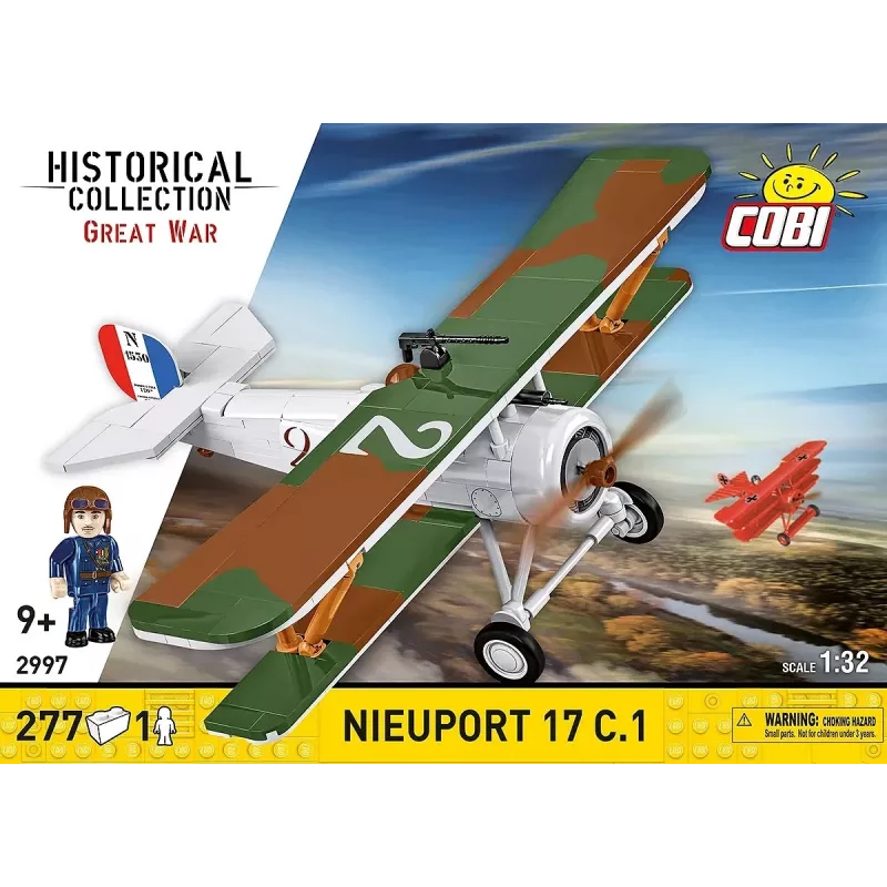 Konstruktorius Cobi Blocks Nieuport 17 C.1 277 vnt. — Modelio lėktuvo rinkinys, kolekcinis kaladėlių rinkinys