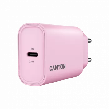 CANYON įkroviklis OnCharge 30CL Max Power 30W 1xPD EU Rožinis
