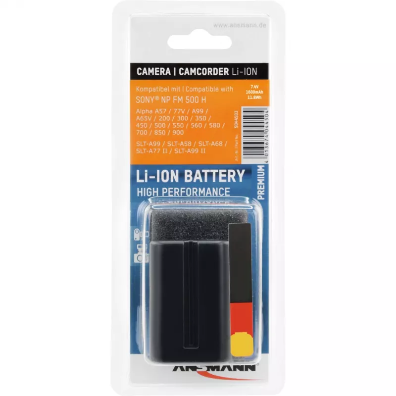 ANSMANN A-Son NP FM 500 H - Kameros baterija Li-Ion 1500 mAh (5044503)