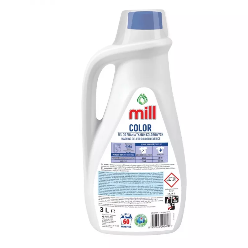 Mill Colour skalbimo gelis 3 L 60 skalbimų