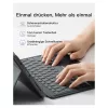 inateck klaviatūra iPad 11 iPad 10-os kartos suderinama QWERTZ pilka