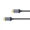 DisplayPort kabelis Unitek C1626GY01-1.5M — 1,5 m, DisplayPort 2.1, Vyriškas-Vyriškas, 360 Hz, 15360×8640, Pilka