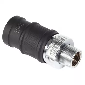 Alphacool ES Quick Release BLH1A moteriška jungtis su integruota pertvaros jungtimi