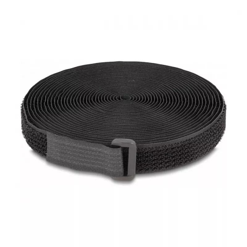 DeLOCK kablys-kilpa juosta 3m x 20mm juoda Nailonas
