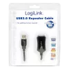 LogiLink USB 2.0 kartotuvinis kabelis - 5,0 m USB kabelis 5 M USB A