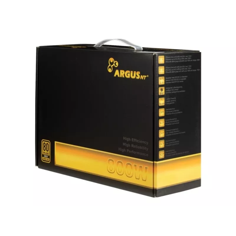 Inter-Tech Argus GPS-800 800W maitinimo blokas, 80+ Gold, ATX, 14 cm ventiliatorius