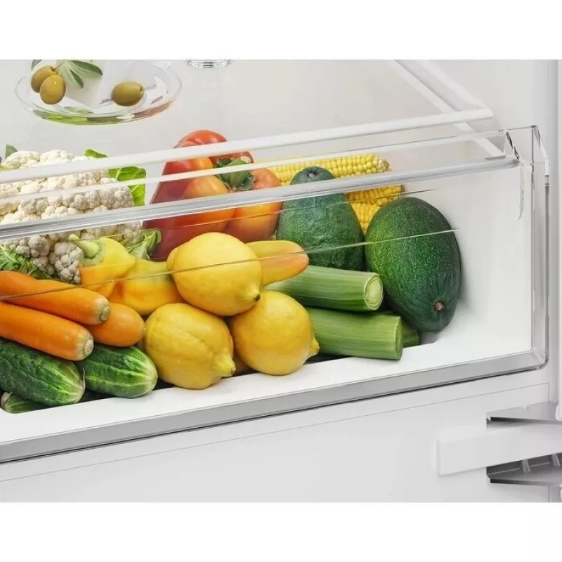 Įmontuojamas šaldytuvas-šaldiklis Electrolux ENS3SE18S — nerūdijantis plienas, viršutinis šaldiklis, atverčiamos durys, energijos klasė E