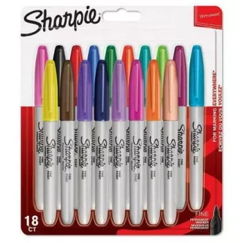 Sharpie smulkus žymeklis 18 vnt. Smulkus antgalis Įvairiaspalvis