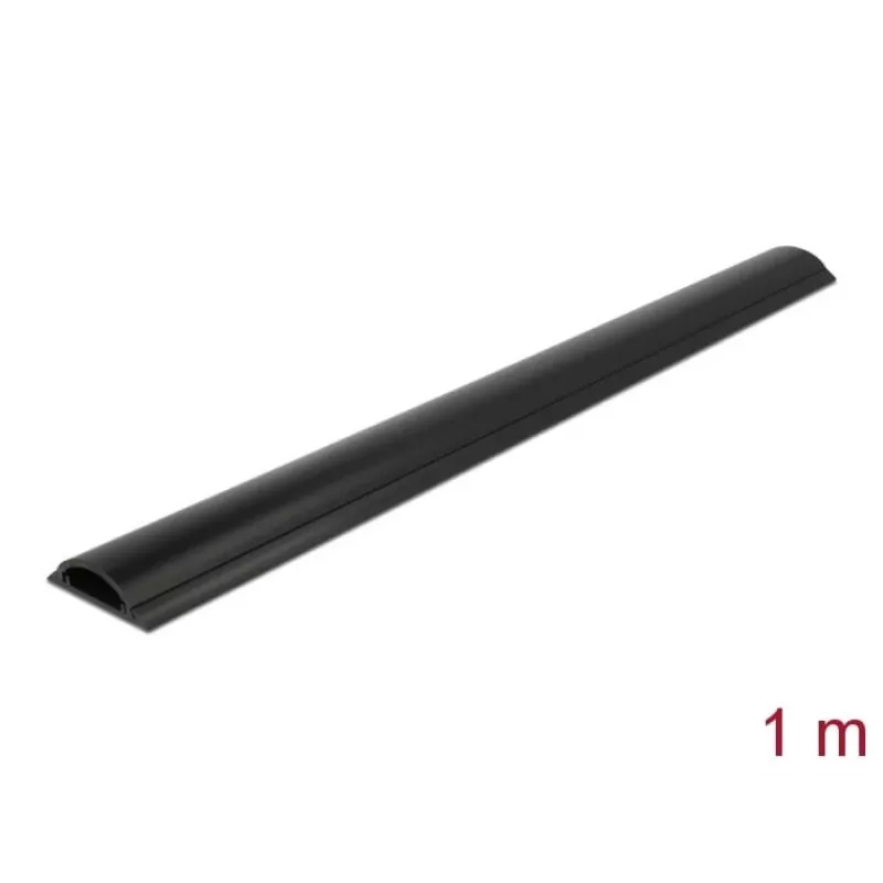 Kabelių lovelis DeLOCK 50 x 12 mm lipnus juodas 1 m