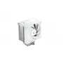 Oro aušintuvas DeepCool AK500S Digital SE — 5 šilumos vamzdeliai, 120 mm FDB ventiliatorius, PWM, daugia LED, baltas, palaiko Intel LGA1150 ir AMD lizdus