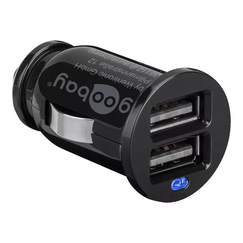 Wentronic 44177 - Automobilinis - MP3 - mobilusis telefonas - išmanusis telefonas - planšetinis kompiuteris - Automobilinis žiebtuvėlio adapteris - Kontaktinis - CE - WEEE - Juoda (44177)