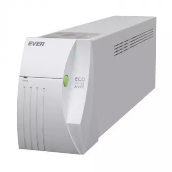 EVER ECO Pro 1000 AVR CDS - UPS - AC 230 V - 650 W - 1000 VA 5 Ah - USB - išvesties lizdai: 2 - balta