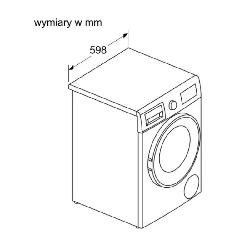 Bosch WNA13401PL Skalbimo-džiovinimo mašina 8 kg / 5 kg 1400 aps./min Balta