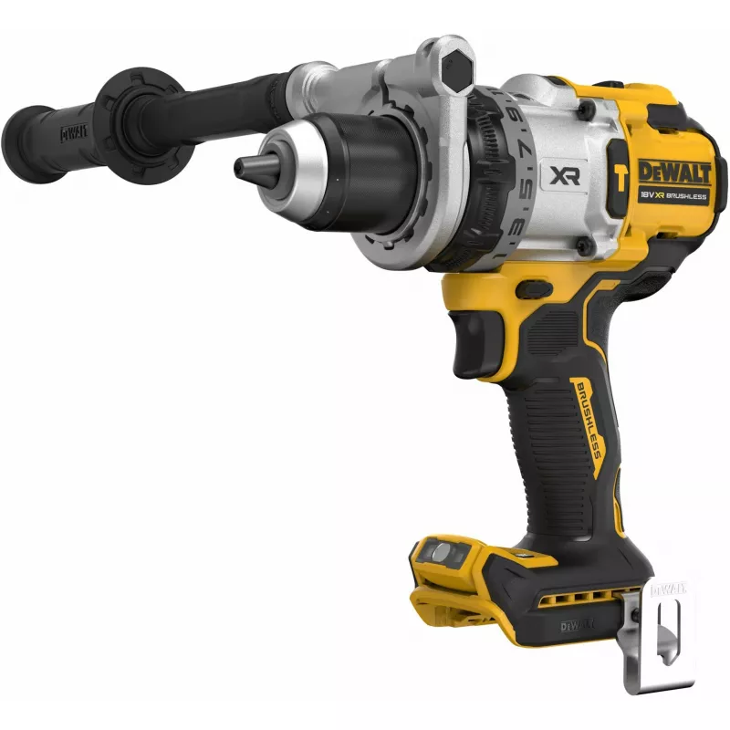 Belaidis gręžtuvas DeWalt DCD1007NT-XJ, 18 V, bešepetėlinis variklis, 3 pavaros, 2250 aps./min., greito užveržimo griebtuvas (1,5–13 mm), 1,85 kg