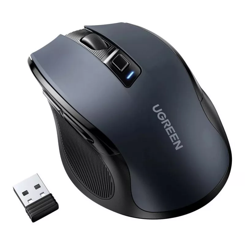 Pelė UGREEN 90855 belaidė optinė USB 2,4 GHz Bluetooth 5.0 4000 DPI juoda