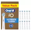 Oral-B iO Ultimate Clean keičiamosios šepetėlių galvutės, baltos, 10 vnt.