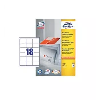 Lipnios etiketės Avery 3671