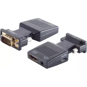 VGA į HDMI adapteris ShiverPeaks 10-01005 su 3,5 mm garso lizdu