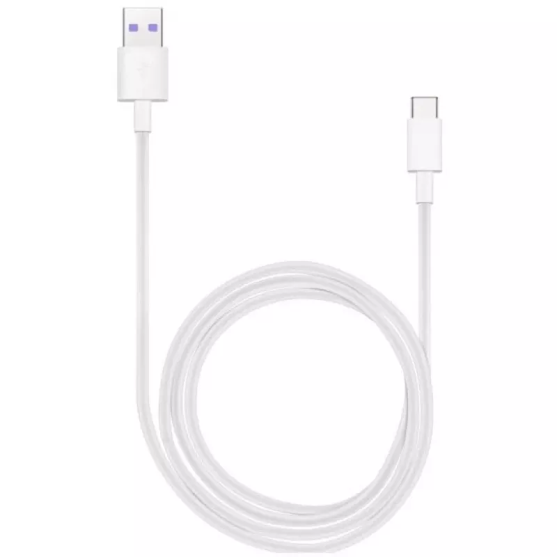 Huawei - AP71 / HL-1289 - Greito įkrovimo laidas / duomenų laidas Type-C – baltas BULK