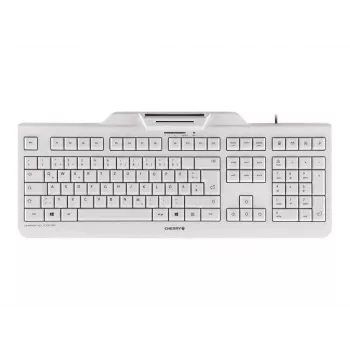 CHERRY KC 1000 SC laidinė išmaniųjų kortelių klaviatūra, šviesiai pilka, USB, QWERTY UK