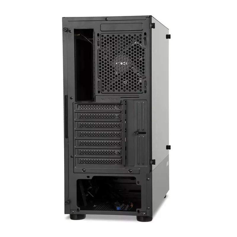 PC korpusas IBOX LUPUS 27 Midi Tower ATX, grūdintas stiklas, RGB, 455×200×380 mm, palaiko ATX, GPU iki 32 cm