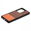 man and wood telefono dėklas Samsung Galaxy S20 Ultra — rudas langelis su juodu apvadu