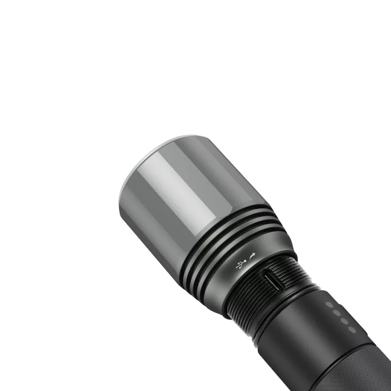 Rankinis žibintuvėlis Nextool T10 — 2000 lm, 220 m spindulys, USB-C, IPX7, aliuminio korpusas, 152 mm