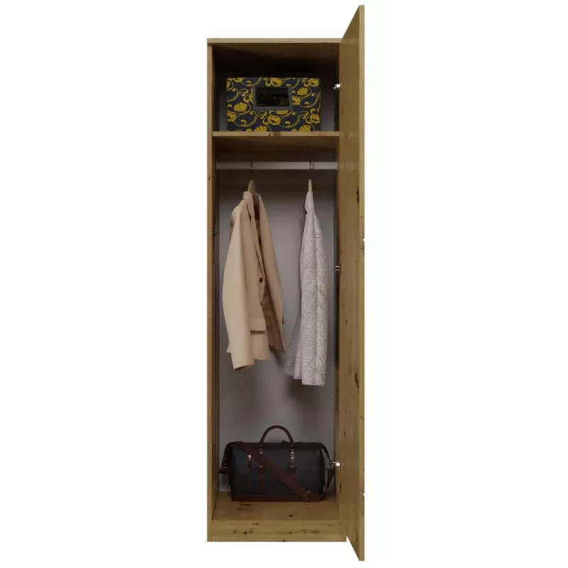 Topeshop SD-50 ARTISAN KPL bedroom wardrobe/closet 5 shelves 1 durelės(s) ąžuolas