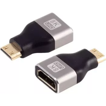 HDMI-C adapter ShiverPeaks 8K Metal — kompaktiškas HDMI į USB-C vaizdo adapteris, palaikantis 8K