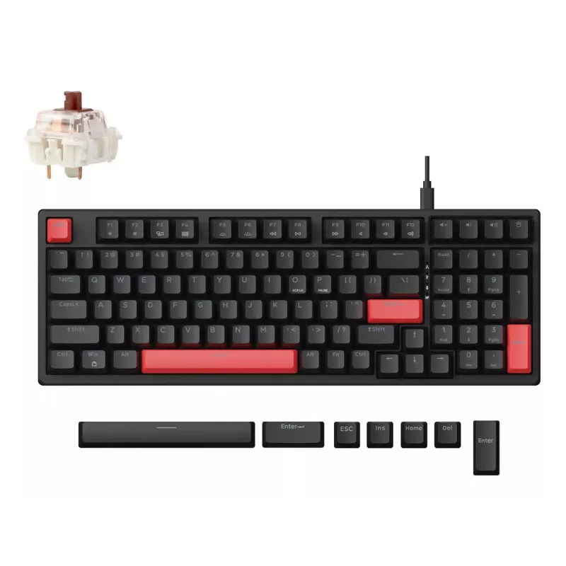 Lemokey X5 laidinė mechaninė žaidimų klaviatūra