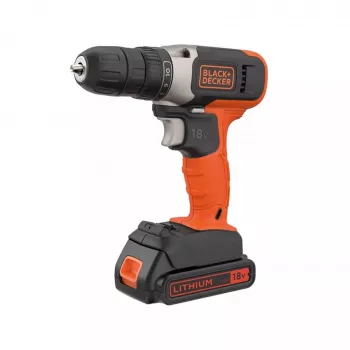 BLACK & DECKER | Belaidis gręžtuvas-suktuvas | BCD001C2-QW | 18 V | 2x1,5 Ah | Ličio