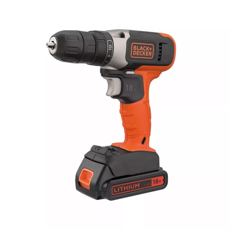 BLACK & DECKER | Belaidis gręžtuvas-suktuvas | BCD001C2-QW | 18 V | 2x1,5 Ah | Ličio