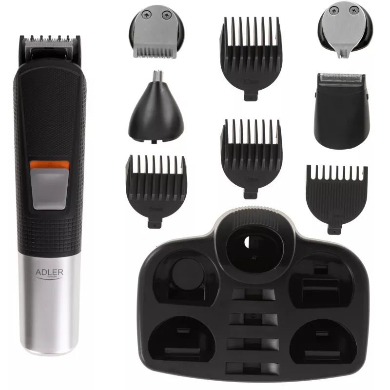 Adler Kirpimo ir skutimo rinkinys 5-in-1 | AD 2943 | Belaidis | Ilgio pakopų skaičius 4 | Juoda