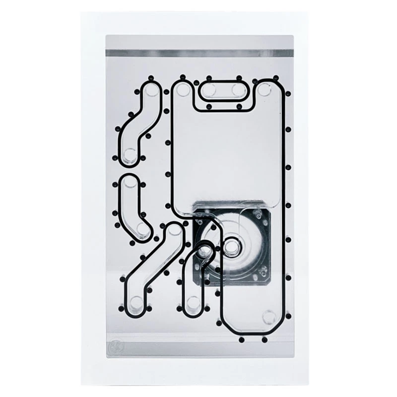 Priekinė plokštė Stealkey Customs, skirta Lian Li O11D Mini MK2 — balta (SW10011.1)
