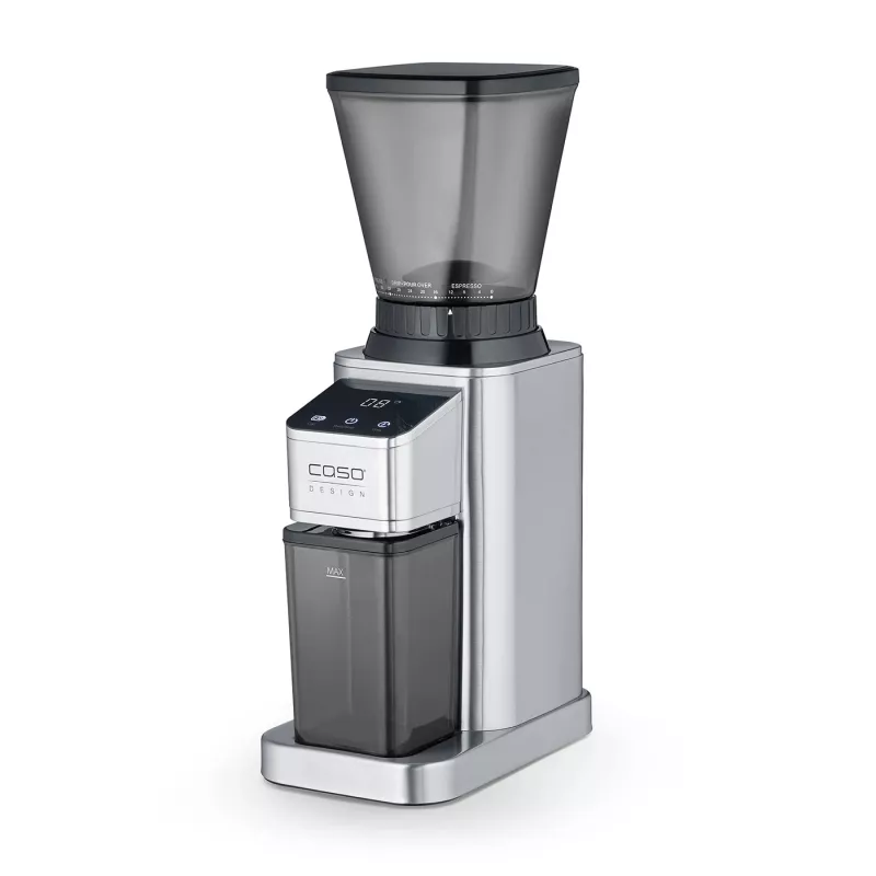 Caso Kavos Malūnėlis | Barista Chef Nerūdijantis Plienas | 150 W | Kavos pupelių talpa 250 g | Puodelių skaičius 12 vnt. | Nerūdijantis Plienas