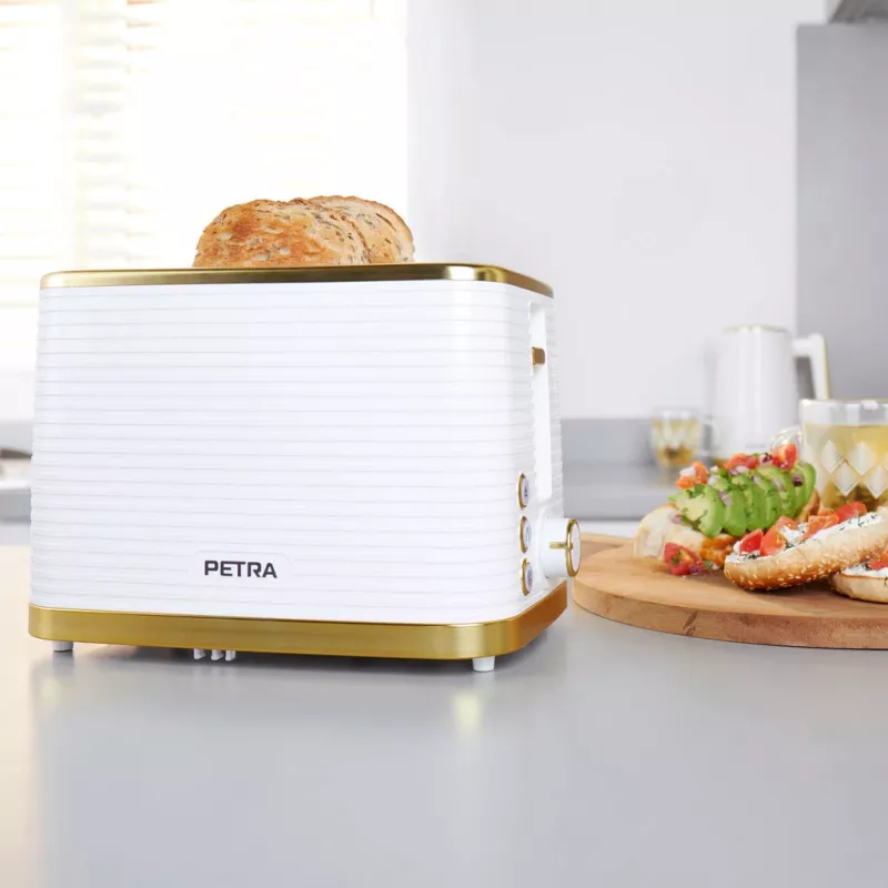 Mini krosnelė Petra PT5032WVDE 2 riekių, kompaktiška 2 lizdų elektrinė mini krosnelė