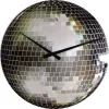 NeXtime klok 8801 Small Disco, Ø30 cm, Sieninis, Sidabrinis