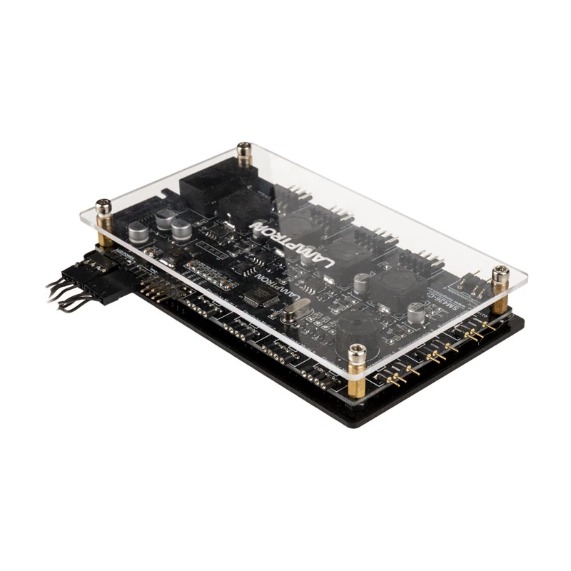 Lamptron SM436 PCI ventiliatoriaus ir RGB LED valdiklis, juodas