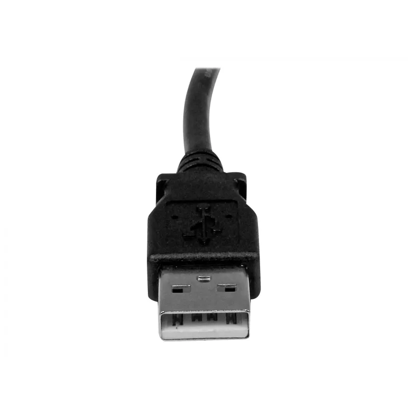 StarTech.com 3 m USB 2.0 A į stačiu kampu B laidas - vyriškas/vyriškas, 3 m, USB A, USB B, USB 2.0, juodas
