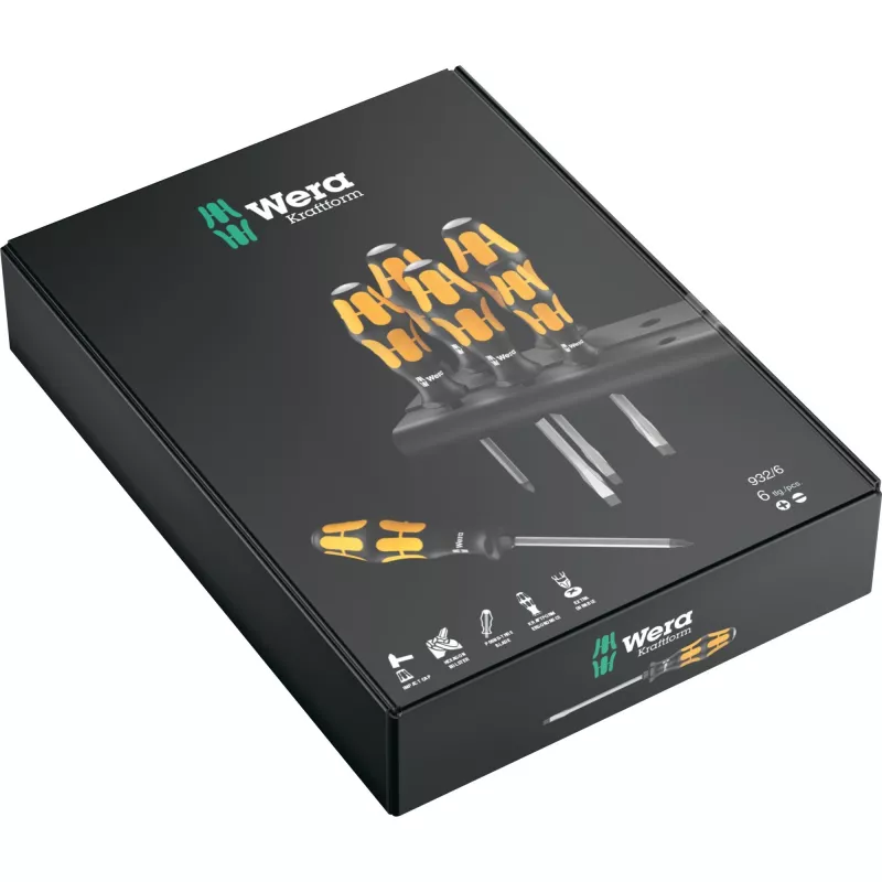 Atsuktuvas Wera 932/6 Kraftform Set Standard