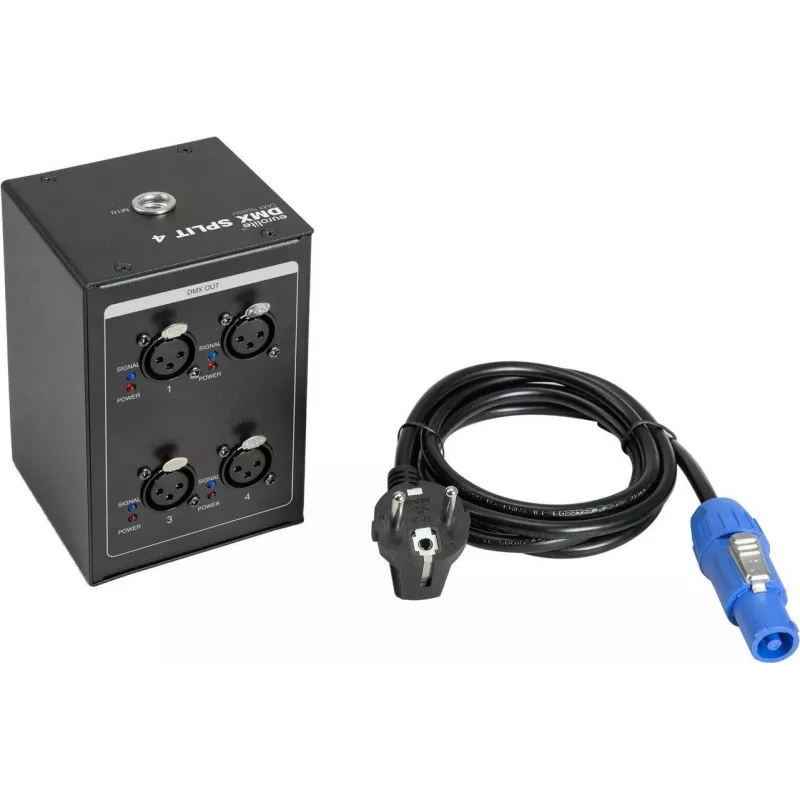 DMX skirstytuvas EUROLITE DMX Split 4 Mini 3pol su 4 išėjimais