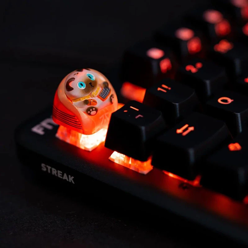 Keycap set Triton Fnatic Artisan Loeya — Oranžinė