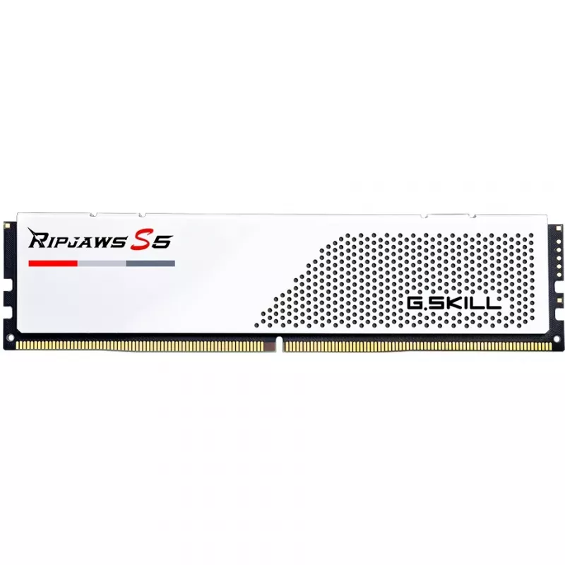 DIMM 64 GB DDR5-5600 (2x 32 GB) Dual-Kit, atmintinė balta, F5-5600J3636D32GX2-RS5W, Ripjaws S5, INTEL XMP
