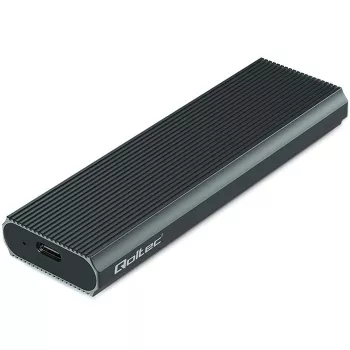 M.2 NVMe SSD korpusas QOLTEC 52630 — USB 3.1 Gen2 10Gb/s, skirtas M.2 NVMe diskams