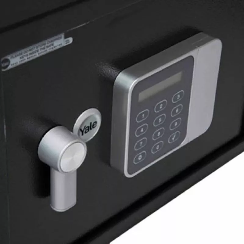Laisvai stovintis seifas Yale YSG/200/DB2 — plieninis, su kombinuota spyna, 8,6 L, 310×200×200 mm, juodas