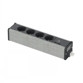 Schneider Electric Unica SYSTEM+ MOD.UNIT 4XSCHUKO+USBA/C antracitas/PILKA