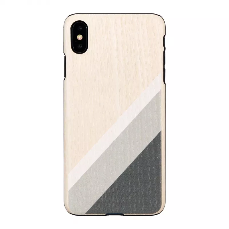 man and wood telefono dėklas, skirtas iPhone XS Max — pilkas kostiumas, juoda