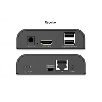 KVM ilgintuvo rinkinys DIGITUS DS-55355 HDMI per IP 4K 60Hz