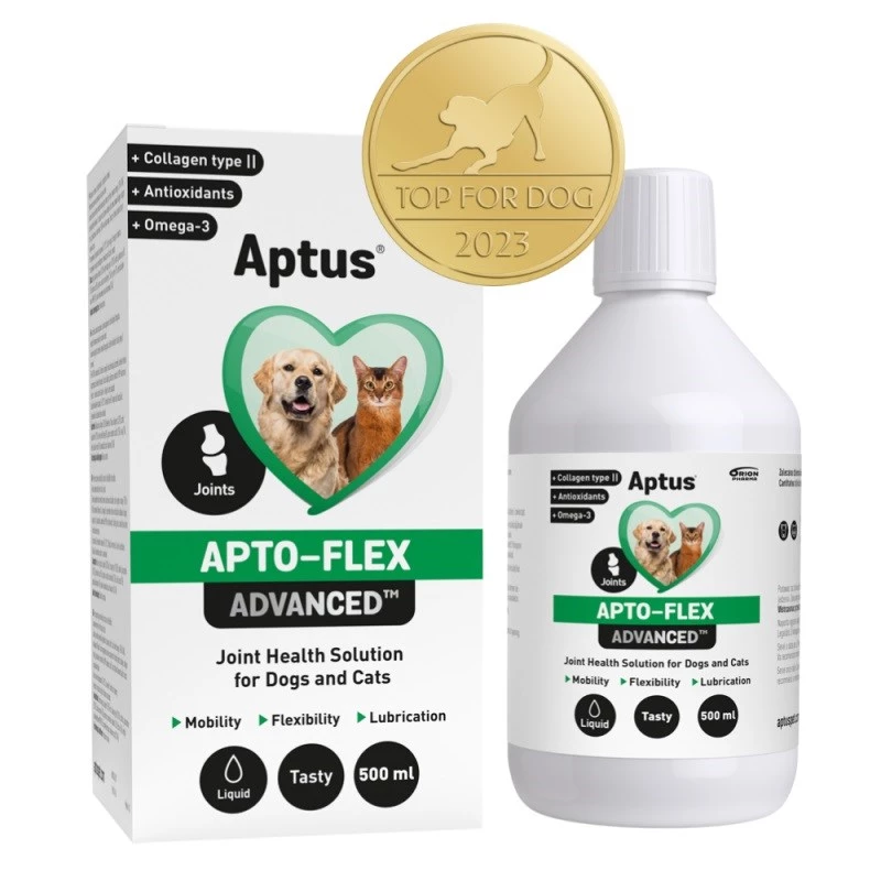 Skystas sąnarių papildas Aptus Apto-flex Advanced šunims ir katėms 500 ml