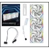 Lian Li UNI FAN SL Wireless 120 12 cm Baltas 3 vnt. 28.5 dB 64.05 cfm